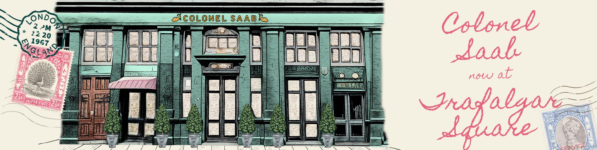 Colonel Saab Announces Second, Award-Winning Indian Restaurant in Trafalgar Square